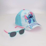 Set de pălărie cu ochelari de soare Stitch Albastru