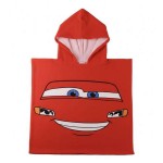 Prosop-Poncho cu Glugă Cars Roșu 55 x 77 cm