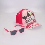 Set de pălărie cu ochelari de soare Hello Kitty Roz