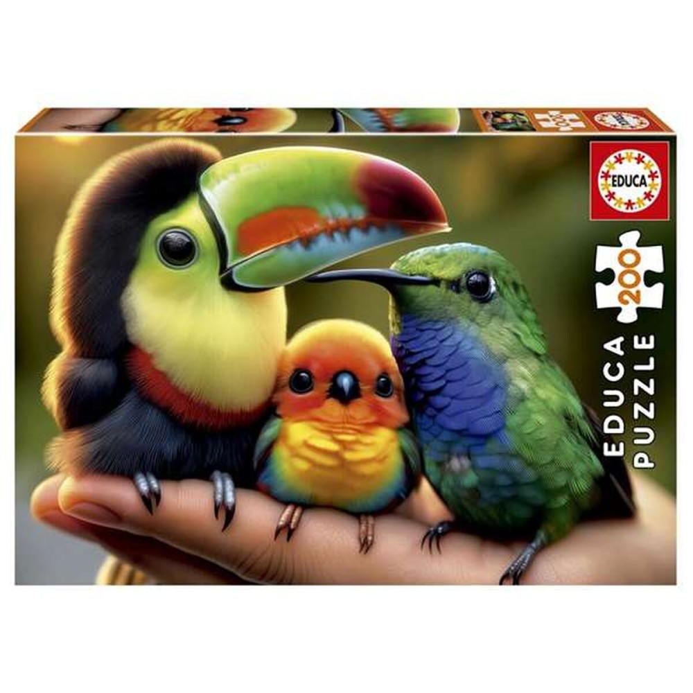 Puzzle Educa Păsări 200 Piese
