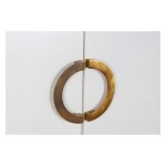 Dulap DKD Home Decor Alb Auriu* Metal Plop 120 x 50 x 175 cm