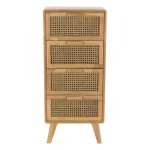 Dulap cu Sertare DKD Home Decor Cauciuc Ratan (40 x 30 x 90 cm)
