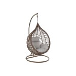 Fotoliu de grădină suspendat DKD Home Decor Maro Gri Multicolor Maro închis Aluminiu ratan sintetic 100 x 78 x 120 cm 100 x 70 x