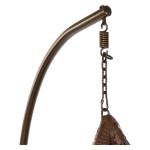 Fotoliu de grădină suspendat DKD Home Decor Maro Gri Multicolor Maro închis Aluminiu ratan sintetic 100 x 78 x 120 cm 100 x 70 x