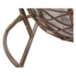 Fotoliu de grădină suspendat DKD Home Decor Maro Gri Multicolor Maro închis Aluminiu ratan sintetic 100 x 78 x 120 cm 100 x 70 x