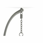 Fotoliu de grădină suspendat DKD Home Decor 133 x 80 x 110 cm Gri ratan sintetic Aluminiu