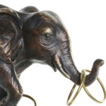 Figură Decorativă DKD Home Decor Negru Auriu* Elefant Modern 31 x 13 x 41 cm