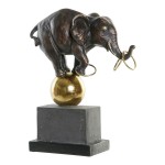 Figură Decorativă DKD Home Decor Negru Auriu* Elefant Modern 31 x 13 x 41 cm