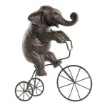 Figură Decorativă DKD Home Decor Negru Elefant Modern 30 x 12 x 37 cm