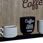 Cuier de perete DKD Home Decor 8424001775712 Lemn Rășină Lemn MDF Vintage 41 x 3 x 41 cm