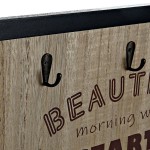 Cuier de perete DKD Home Decor 8424001775712 Lemn Rășină Lemn MDF Vintage 41 x 3 x 41 cm