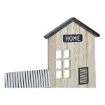 Raft DKD Home Decor Suport de haine 39 x 9 x 27 cm Negru Maro Alb Lemn MDF