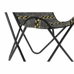 Fotoliu DKD Home Decor Galben Alb Negru Multicolor Fier 74 x 65 x 90 cm