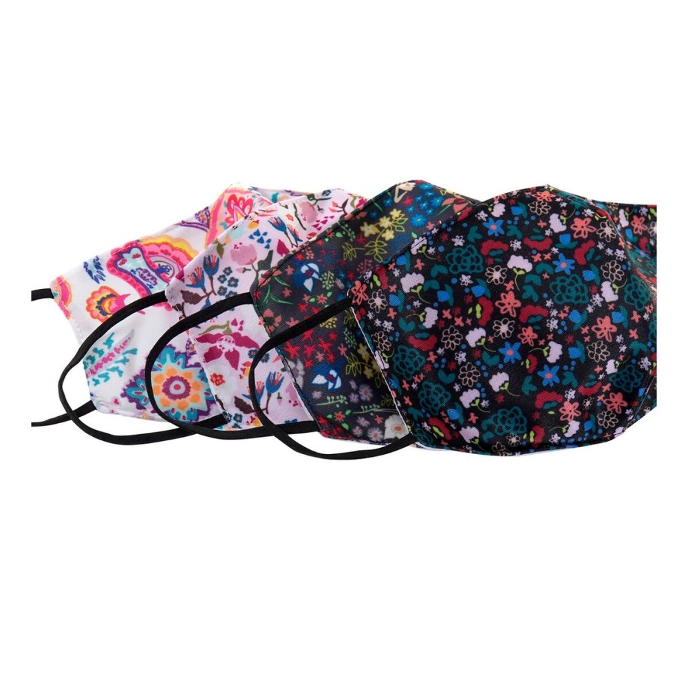 Mască facială igienică DKD Home Decor Multicolor 4 Unități