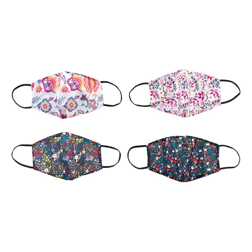 Mască facială igienică DKD Home Decor Multicolor 4 Unități