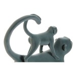 Figură Decorativă DKD Home Decor Verde Roz Tropical Maimuțe 22,5 x 8 x 27,5 cm (2 Unități)