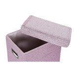 Coș Multifuncțional DKD Home Decor Roz Argintiu polipropilenă 44 x 36 x 50 cm 4 Kg 5 Piese