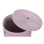 Coș Multifuncțional DKD Home Decor Gri Roz polipropilenă 42 x 42 x 52,5 cm 4 Kg