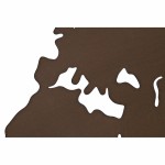Decorațiune de Perete DKD Home Decor Metal Harta Lumii (100 x 1 x 100 cm) (3 pcs)
