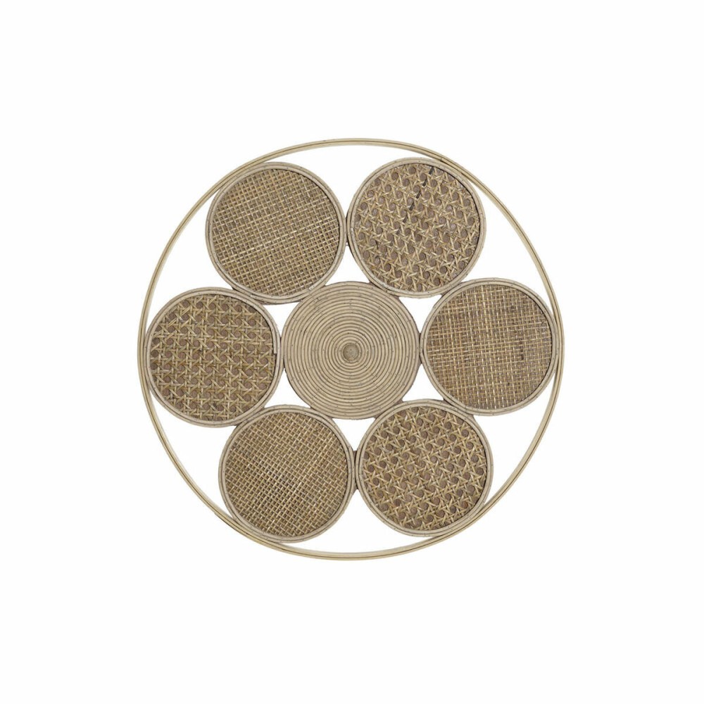 Decorațiune de Perete DKD Home Decor 45,5 x 2 x 45,5 cm Natural