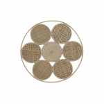 Decorațiune de Perete DKD Home Decor 45,5 x 2 x 45,5 cm Natural