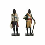 Figură Decorativă DKD Home Decor Rășină Gorilă (15.5 x 13.5 x 40.5 cm) (2 pcs)