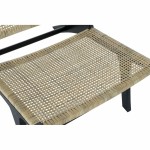 Fotoliu DKD Home Decor Negru Natural Lemn Tec 65 x 78 x 68 cm