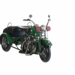 Figură Decorativă DKD Home Decor Negru Verde Motocicletă Vintage 16 x 37 x 19 cm (2 Unități) (1 Unități)