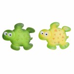 Covoraș de baie DKD Home Decor 11,5 x 1 x 10 cm Verde Galben Infantil Broască țestoasă PVC 10 cm (2 Unități)
