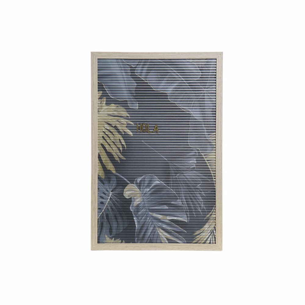 Decorațiune de Perete DKD Home Decor 30 x 1,5 x 45 cm Natural Gri Tropical (2 Unități)