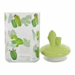 Staniu DKD Home Decor Ceramică Geam Cactus PE Boho (1400 ml) (10,5 x 28 cm)