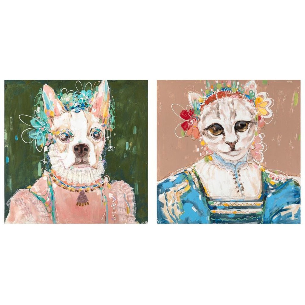 Pânză DKD Home Decor Pin Pânză 90 x 3,7 x 90 cm