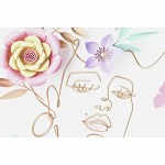 Pânză DKD Home Decor Pânză Lemn MDF 40 x 1,8 x 40 cm