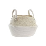 Coș DKD Home Decor Alb Natural Fibră naturală 37 x 37 x 25 cm