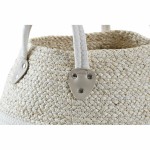 Coș DKD Home Decor Alb Natural Fibră naturală 37 x 37 x 25 cm