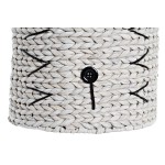 Coș DKD Home Decor Alb Negru Fibră naturală 37 x 37 x 40 cm 4 Kg