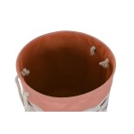 Coș pentru rufe murdare DKD Home Decor Gri Portocaliu 45 x 45 x 45 cm (3 Unități)