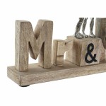 Figură Decorativă DKD Home Decor Mr & Mrs Argintiu Aluminiu (51 x 7,5 x 28 cm)