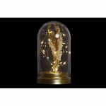 Decorare ușoară DKD Home Decor Metal Geam Floare 30 x 40 cm 12 x 12 x 22 cm