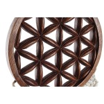 Decorațiune Suspendată DKD Home Decor 25 x 1 x 93 cm Maro Alb (2 Unități)