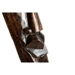 Decorațiune de Perete DKD Home Decor Bej Lemn Maro închis Mască Tribal (15 x 6 x 100 cm) (4 Unități)