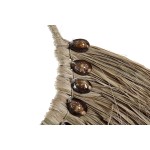 Decorațiune de Perete DKD Home Decor Natural Scoici Fibră (75 x 3 x 62 cm)