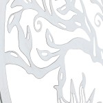 Decorațiune de Perete DKD Home Decor 100 x 1 x 100 cm Negru Alb Indian (2 Unități)