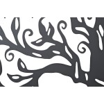 Decorațiune de Perete DKD Home Decor Negru Metal Alb Indian Lună (2 Unități) (60 x 1 x 60 cm)