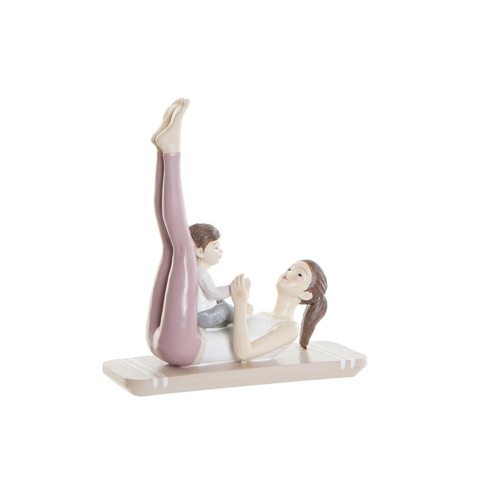 Figură Decorativă DKD Home Decor Roz Yoga Scandi 15,5 x 6,5 x 17 cm