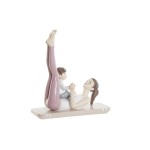 Figură Decorativă DKD Home Decor Roz Yoga Scandi 15,5 x 6,5 x 17 cm
