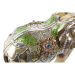 Figură Decorativă DKD Home Decor Elefant Auriu* Rășină Multicolor (45,5 x 20 x 35 cm) (2 Unități)