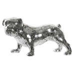 Figură Decorativă DKD Home Decor Engleză Argintiu Bulldog Rășină Modern (45,5 x 21,5 x 25 cm)