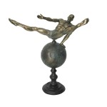 Figură Decorativă DKD Home Decor Lume Auriu* Rășină Gimnast / Gimnastă Modern (29 x 16 x 33 cm)