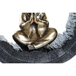 Figură Decorativă DKD Home Decor Negru Auriu* Călugăr Oriental 20,8 x 6,5 x 18,5 cm (2 Unități)